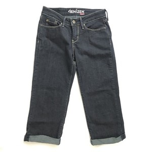 Levi-s-Denizen-Denim-Capris-Women-s-Size-2-Cuffed-Dark-Wash
