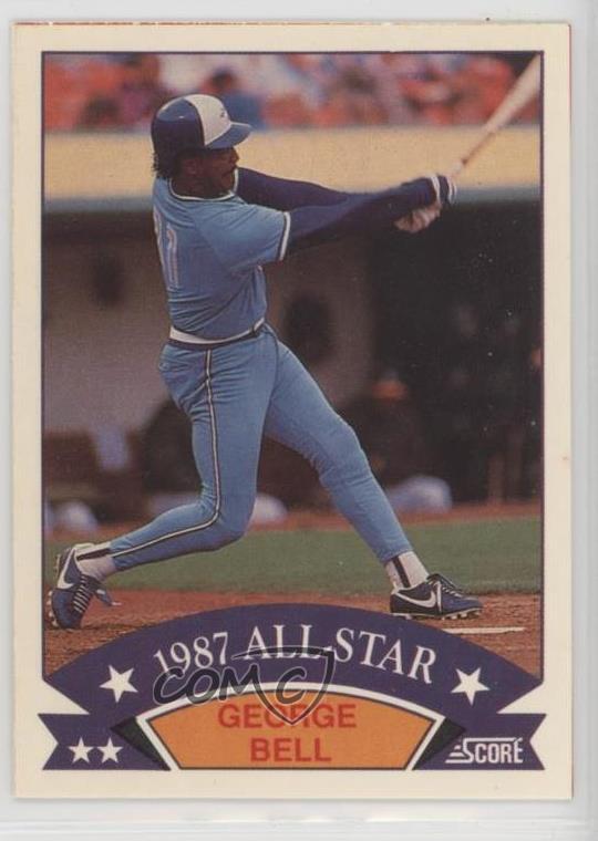 1988 Score Wax Box Bottom All-Star Box Bottoms George Bell #6
