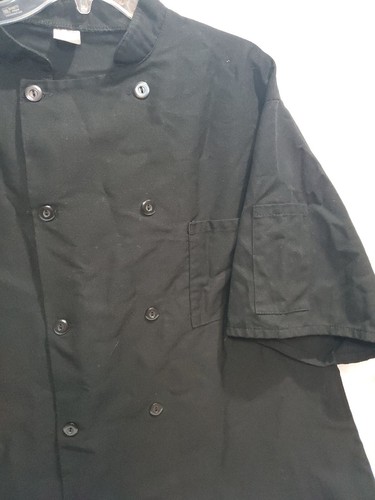 Chef Coat Dark Black 2XL Pre-owned but in good condition Unbranded - Picture 2 of 5