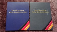 2x Aufbewahrungshüllen mit Beschreibung  für deutsche Gold- Jahresgaben