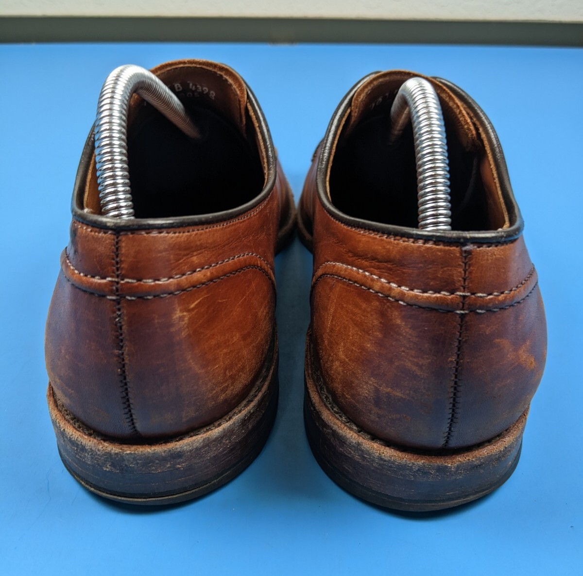 Allen Edmonds Lasalle split‎ & moc tow Brown Men Dress Shoes 10D made USA ALLEN EDMONDS LaSalle Split Toe Brown Dress Shoes Mens Size  main image 2