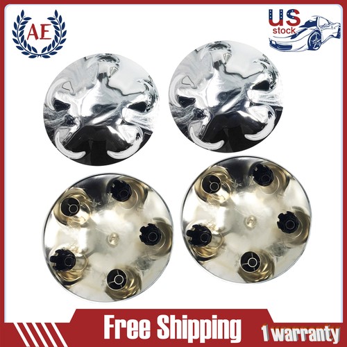 4-Pack Silver Wheel Center Caps For 2000-2004 Tundra, Sequoia, Tacoma – ABS Plastic, OEM-Style