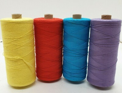 Wolle Garn Stricken & häkeln| Kone 100% baumwolle rot blau 250gr. 14/2  Cotton 