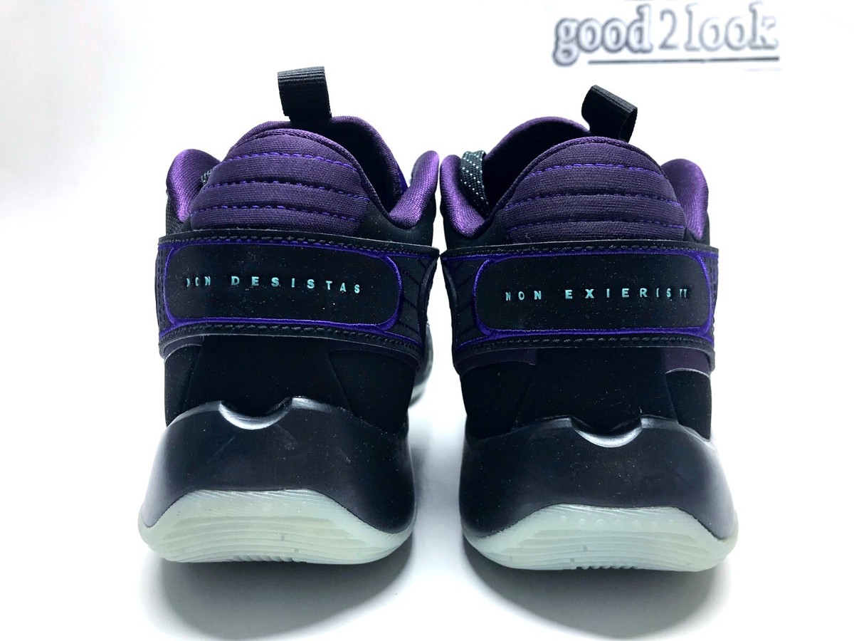 NIKE JORDAN LUKA 2 SPACE HUNTER BLACK/GLOW-GRAND PURPLE SZ MEN'S