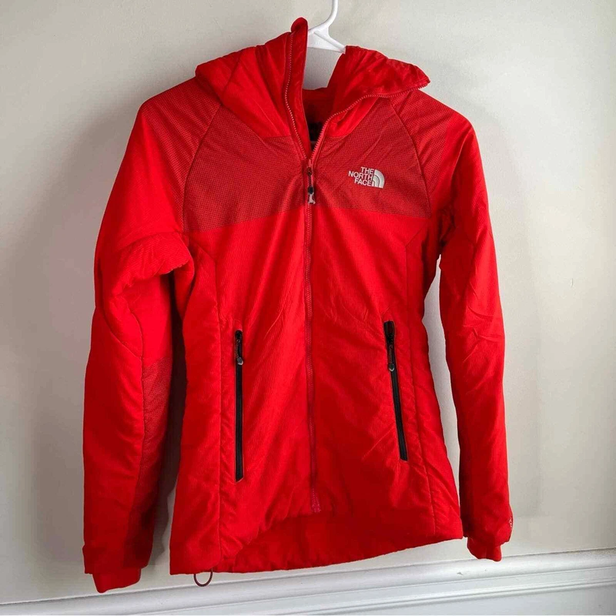 The North Face red Ventrix L3 hybrid summit series hooded jacket