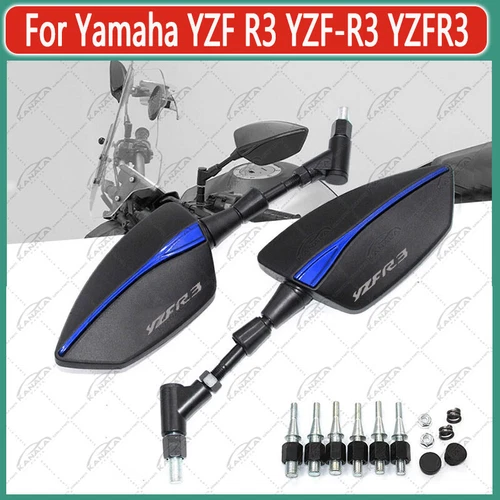 For Yamaha YZF R3 YZF-R3 YZFR3 Motorcycle CNC Accessories Side Rearview Mirrors