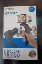 Vivitar Tripod Pistol Grip for Smart Phones or Cameras Go Live Vlogger Series