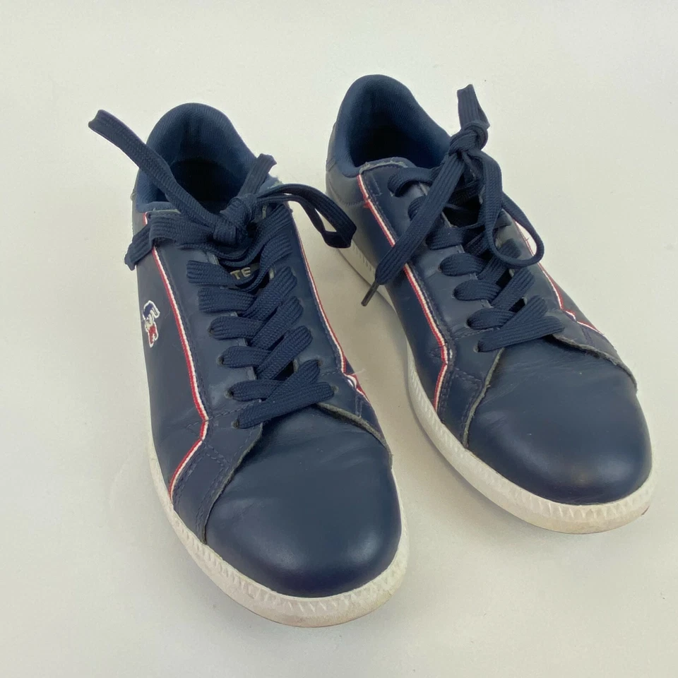Zapatillas bajas a rayas Lacoste Graduate talla 5,5 azul marino/blanco/rojo Foto 2 de 4