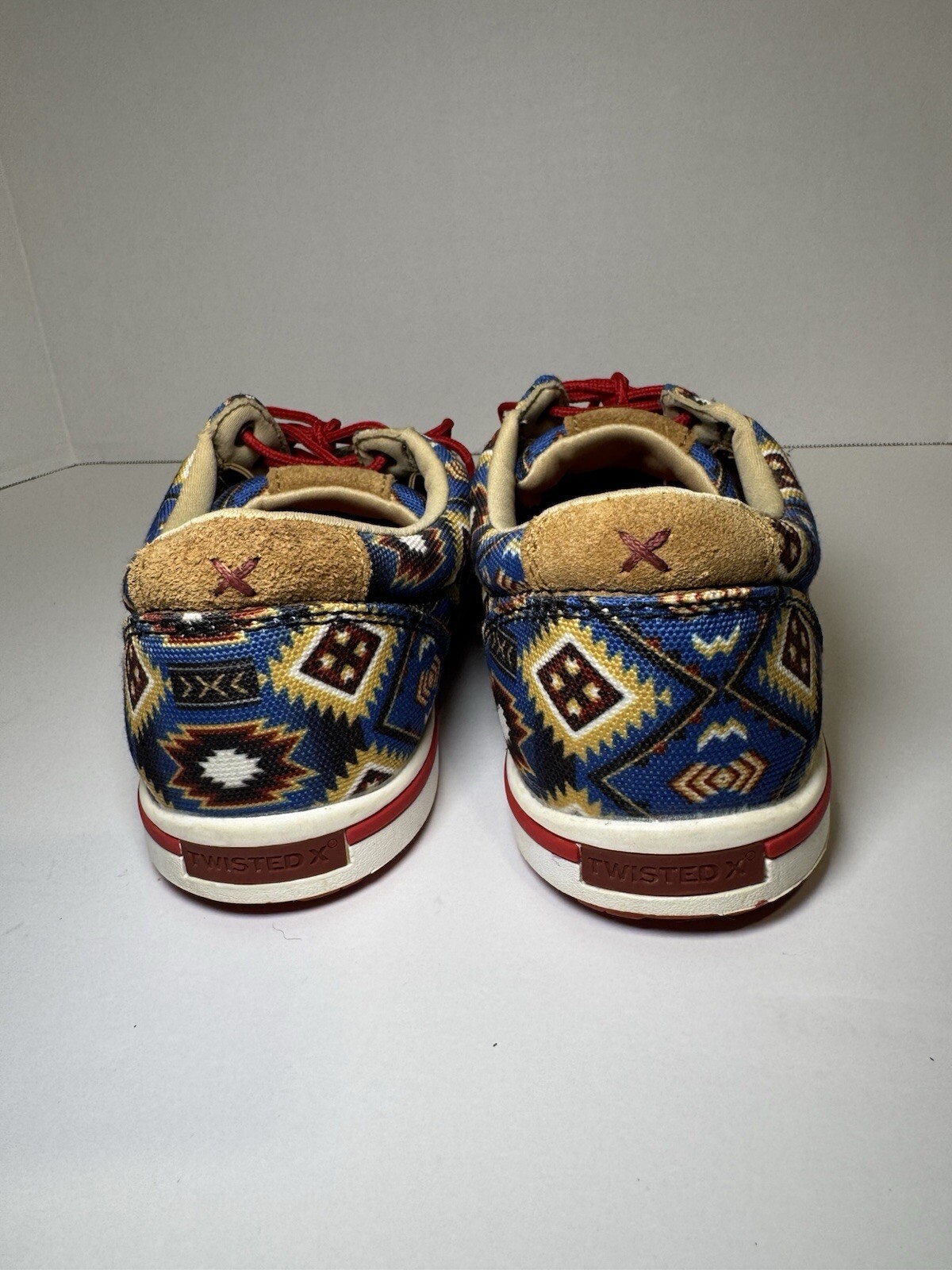 SAOLA Twisted X Scarpe Casual Stringate Blu Multi Aztec Taglia 7 5 Uomo