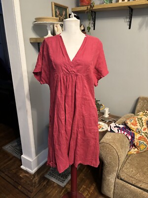 Sundance Womens S Short Sleeve Linen Dress V-Neck | eBay Sundance Womens S Short Sleeve Linen Dress V-Neck | eBay