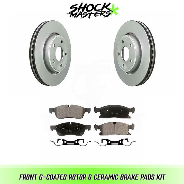 Front GCoated Rotor & Ceramic Brake Pads for 20112013 Dodge Durango eBay