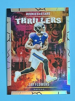 2024 Panini Rookies & Stars Zay Flowers Thrillers Silver Prizm #T