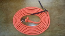 22' ORANGE LONGE LINE LEAD ROPE W/BULL SNAP FOR PARELLI TRAINING METHOD