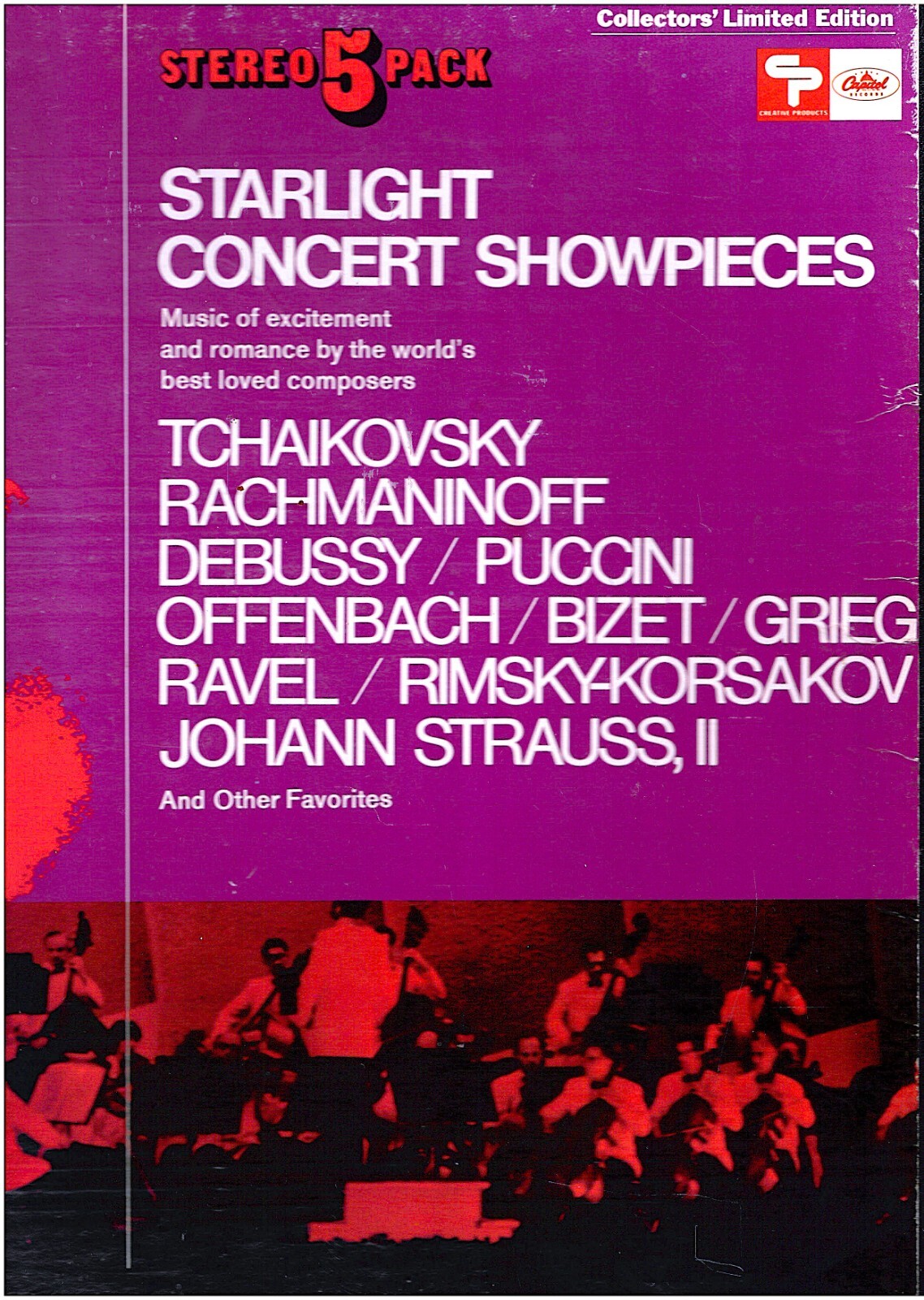 STARLIGHT CONCERT SHOWPIECES~5 Albums~Tchaikovsky~Puccini~Rachmaninoff~CAPITOL