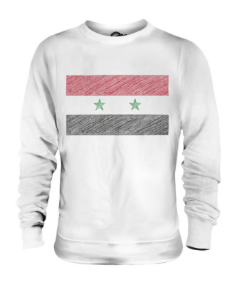 SYRIA SCRIBBLE FLAG UNISEX SWEATER  TOP GIFT SURIYAH SYRIAN