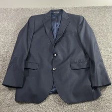 Saks Fifth X Loro Piana Sport Coat Blazer Jacket 2 Button Navy Men's 44L
