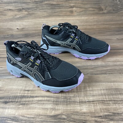 Asics Gel-Venture 8 Women's Shoes Black Purple EU 42 Running 1012A708 Size 10