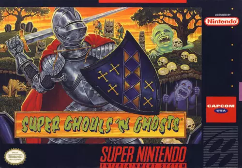 Super Ghouls 'N Ghosts SNES Great Condition Fast Shipping