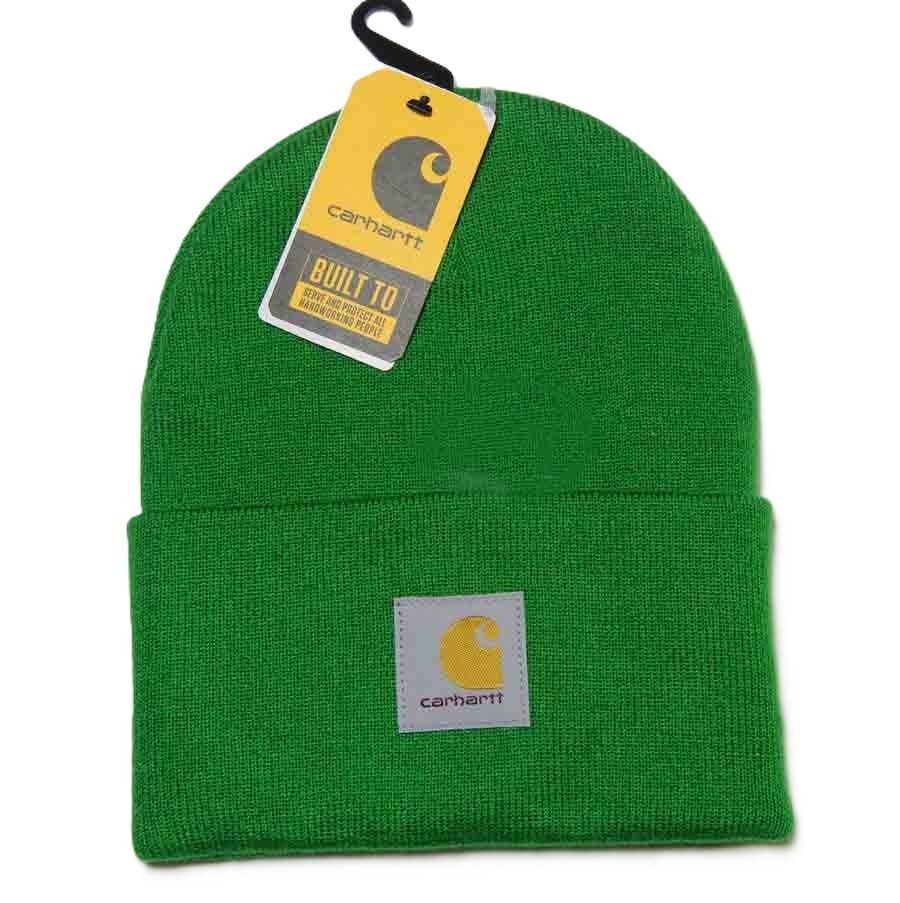 Carhartt Knit Cuffed Beanie Winter Hat Skull Cap Green Men's One