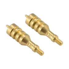 2PCS .50 Caliber Solid Brass Spear Pointed Jag Gun Clean Accessories Brass 