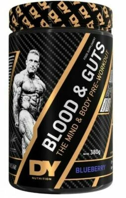Dorian Yates - DY Nutrition Blood & Guts 380g Focus, Pump & Stim Pre workout
