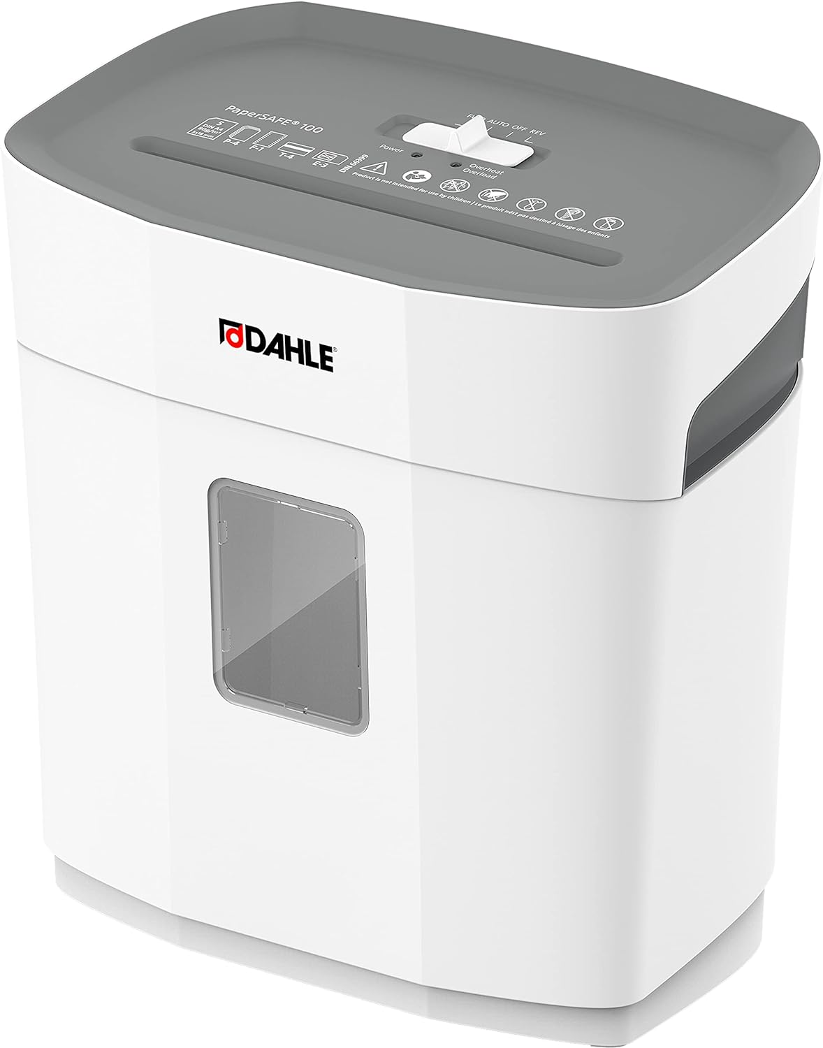 Papersafe PS 100 Paper Shredder, Oil Free, Jam Protection, Security Level P-4, 5-image