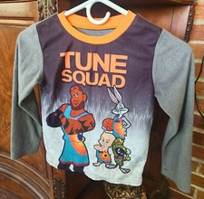 Space Jam Tune Squad Fleece Boys Pajama Top Size Small 6/7