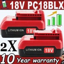 2Pack 18V Lithium Ion Battery for Porter Cable 18 Volt PC18B PC18BL PC18BLX Tool