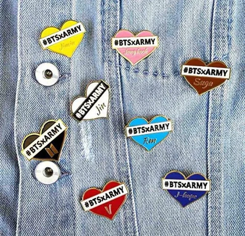 KPOP BTS Ejército Pin Esmalte Broche Insignia Accesorios para Ropa BTS Merch