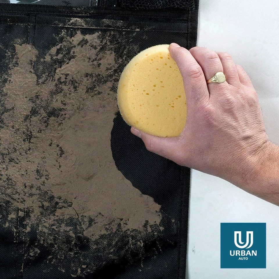 Coprisedili anteriori neri blu impermeabili per adattarsi ad Audi A1 Sportback (12-16) - Immagine 2 di 3