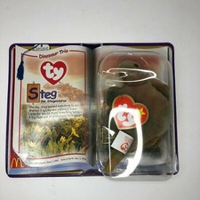 Ty Beanie McDonalds Dinosaur Trio Steg the Stegosaurus 1994 Rare Tag Errors