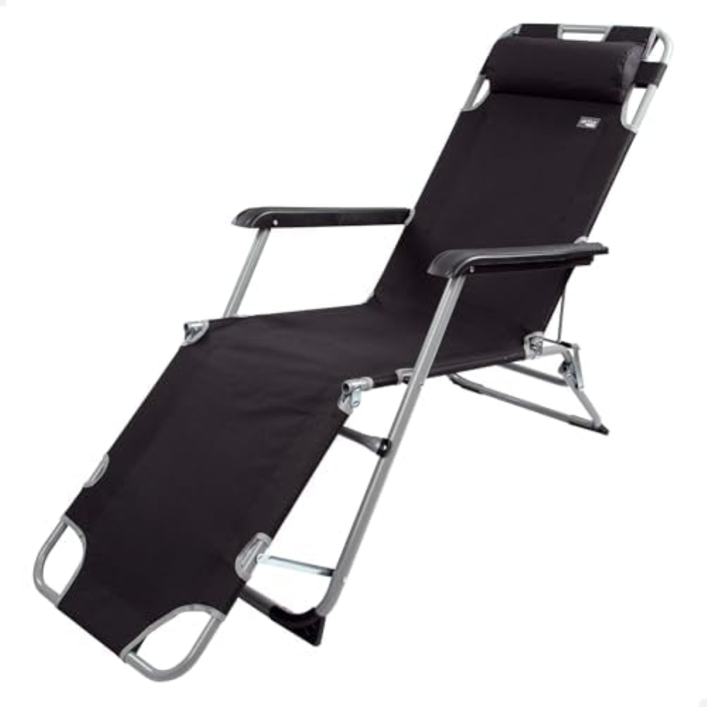 Aktive Reclining Lounger With Cushion 178 x 60 x 89 cm