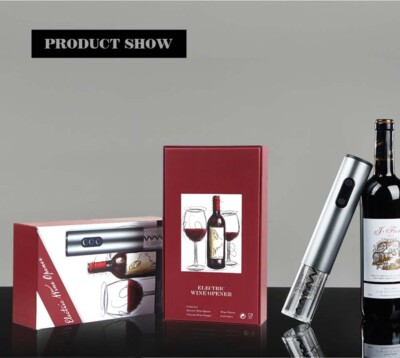 Electric Wine Automatic Bottle Opener Portable Wine Opener Foil Cutter Set Tool