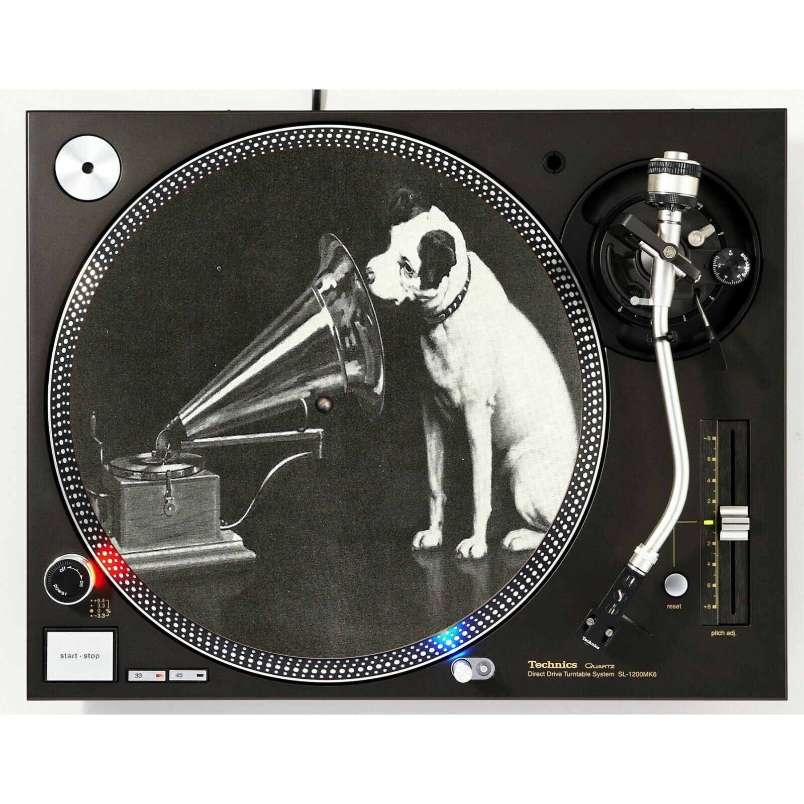 Audiophile His Masters Voice #2 Slipmat Turntable 12" LP Record Player, DJ X1