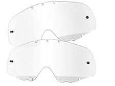 2x Oakley Crowbar Tear OFF LENS ANTI FOG SCRATCH Clear Moto x Enduro MTB