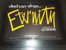 Vikki Carr Eternity Rare Original Promo Poster Ad Framed!