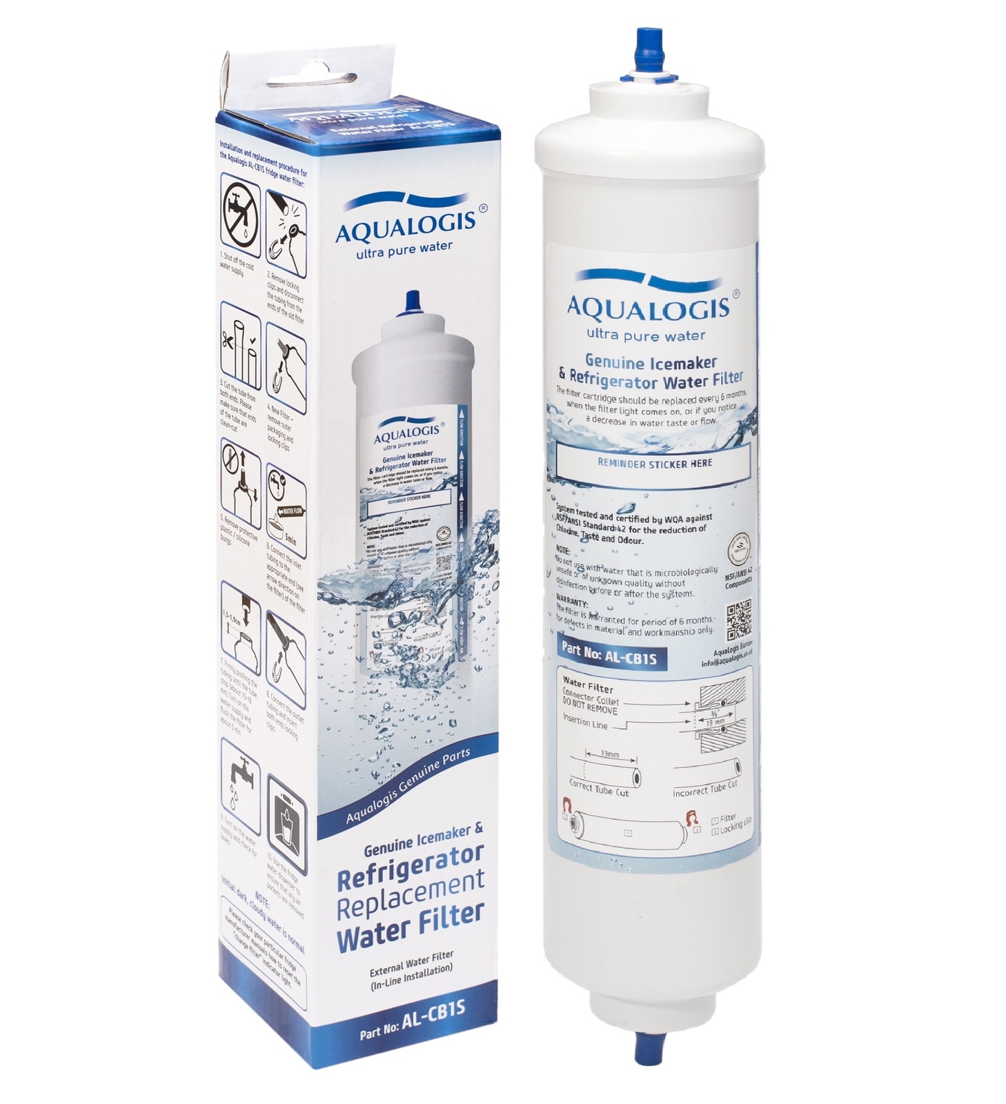 Nevera congeladora estilo americano Aqualogis AL-CB1S para Samsung serie 9 RH69B8931B1