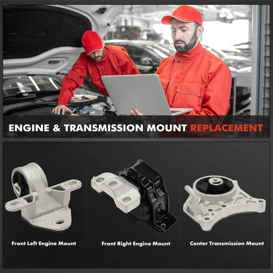 3x Montaje de motor y transmisión para Dodge Grand Caravan Chrysler Voyager Foto 2 de 4