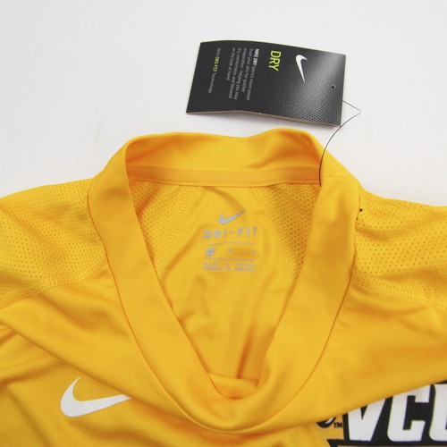 VCU Rams Nike Dri-Fit Long Sleeve Shirt Women's Gold/White New - Picture 4 of 4