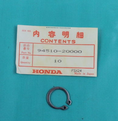 94510-25000 Circlip, 25M/M, 9451025000 Honda - PC50, CA175K3, CB450K3 - Foto 12