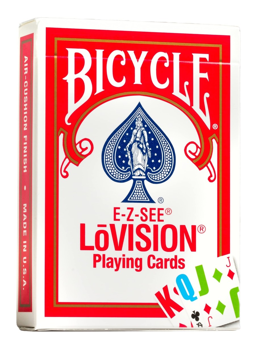 Bicycle E-Z See/Lo- Vision Playing Card Deck | eBay