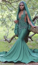 Emerald Green Prom Dress For Sale!!!  Only Worn Once. Paid 1,200 For It