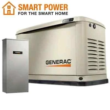 Generac Guardian 10kW w/ 100 Amp 16 Circuit Transfer Switch 7172
