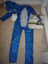 SONIC HEDGEHOG COSTUME-SZ CHILD LG-JUMPSUIT- HEADPIECE-GLOVES 3PIECE-COSPLAY
