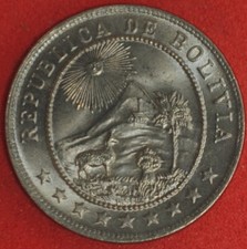 1935 Bolivia 5 Centavos Very Choice Uncirculated