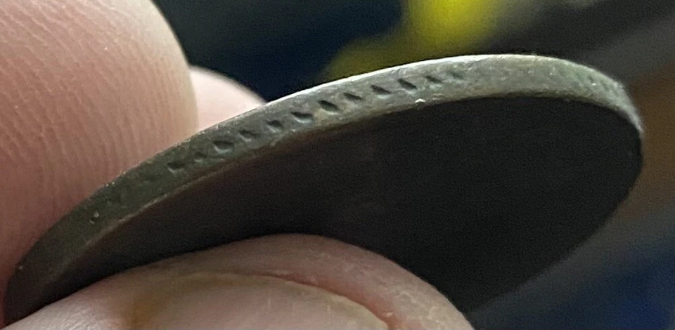 1823 Nova Scotia Half Penny Hyphen Legend 15 Leaves Reeded Edge Error Very Rare - Image 3 of 3