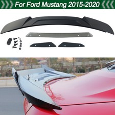 For Ford Mustang Gt Coupe 2015-23 Smokeblack Highkick Trunk Spoiler Wicker Bill
