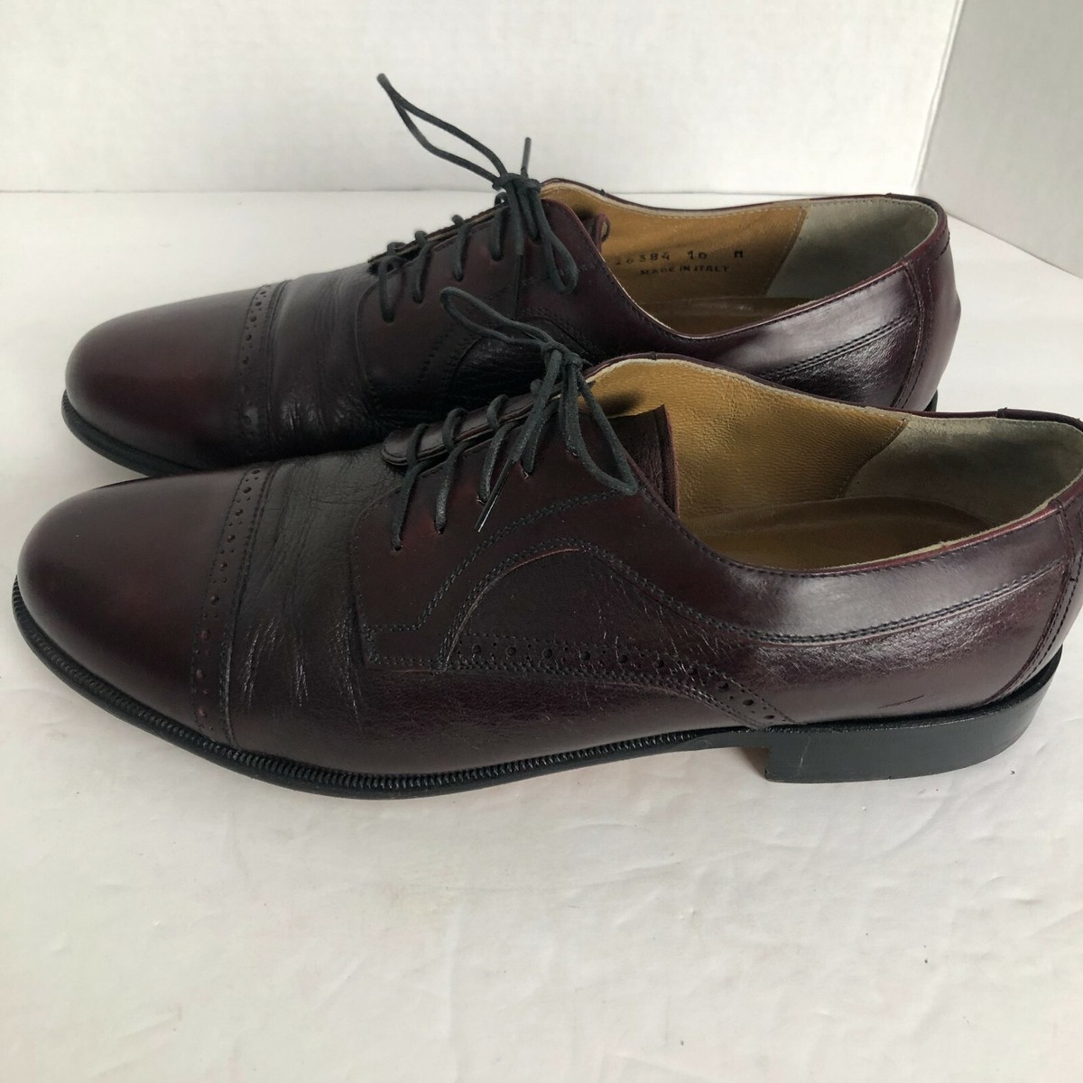Stamati Mastroianni Leather Oxfords Mens size 10 M Oxblood  display picture 1