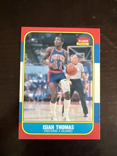 1986-87 Fleer #109 Isiah Thomas RC Rookie DETROIT PISTONS- NM - Picture 1 of 2