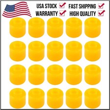 Pack Of 20 Vehicle Car Orange Rubber Shock Absorber Bushings 10mm X 28mm X 20mm